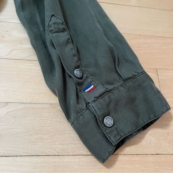 Etienne Marcel Denim EM7103 Tunic Dress in Military Green L NWOT - Picture 13 of 15